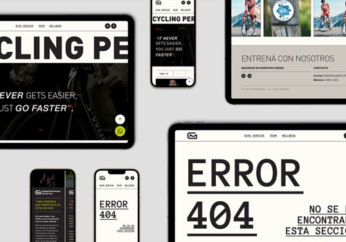 Graphic Design Package Example: Cycling Performance