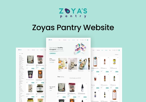 Web Development Package Example: Zoya's Pantry