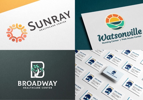 Branding Package Example: Skilled Nursing Facility/Healthcare Services Logos