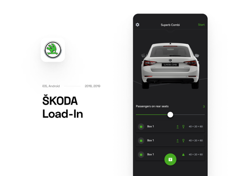 Mobile App Development Package Example: ŠKODA Load-In
