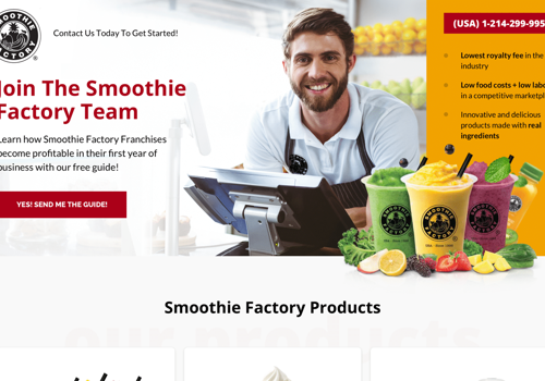 Web Development Package Example: Smoothie Factory International