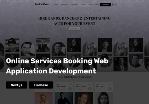 Web Design Package Example: Online Services Booking Web App Development