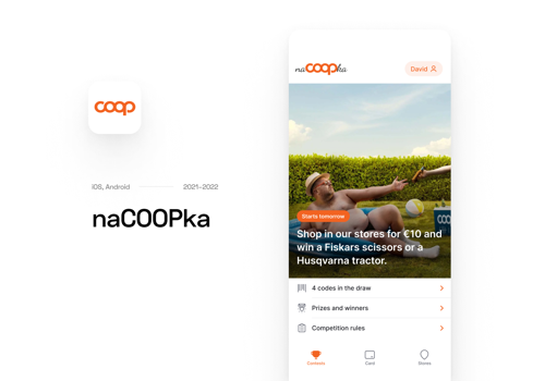 Mobile App Development Package Example: naCOOPka
