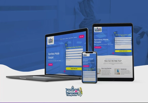 Web Design Package Example: Elementor Cleaning Website
