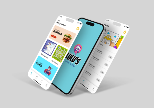 UX/UI Design Package Example: App Design for Lulu's Kids Corner