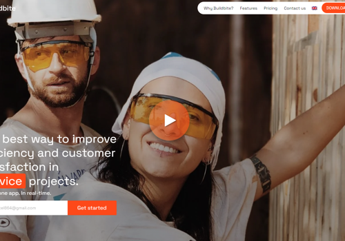 Web Design Package Example: Buildbite enables you to succeed in construction