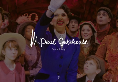 Web Design Package Example: Paul Gatehouse Musical Production Website