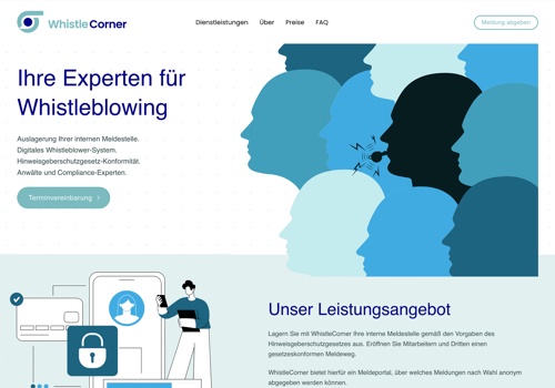 UX/UI Design Package Example: Bridge to the German Market for Whistle Corner