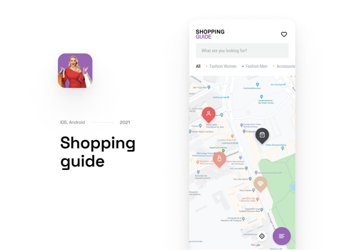 Mobile App Development Package Example: Shopping Guide Austria