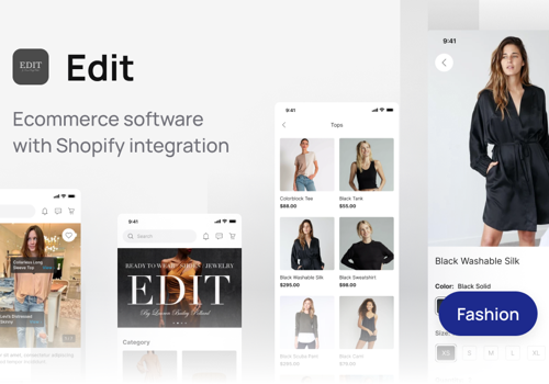 Mobile App Development Package Example: Ecommerce Software with Shopify Integration