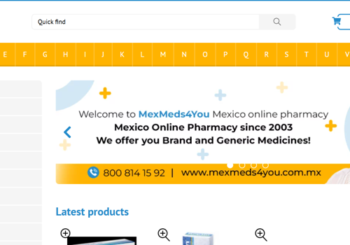 E-Commerce Development Package Example: E-commerce website for pharmacy