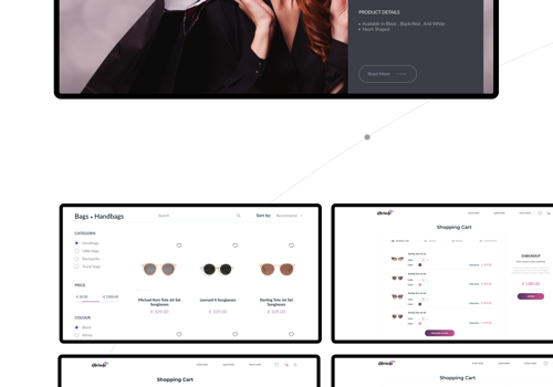 Web Development Package Example: UX/UI Design and Development for Accessories store