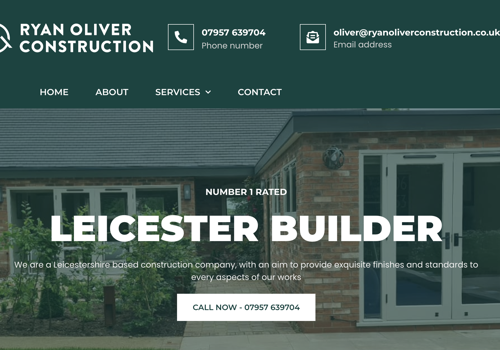 Digital Strategy Package Example: Ryan Oliver Construction