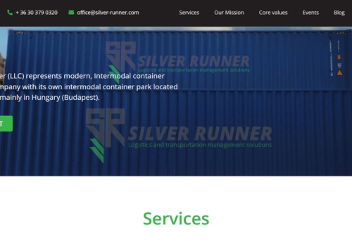 Web Design Package Example: Logistics Service One-Pager