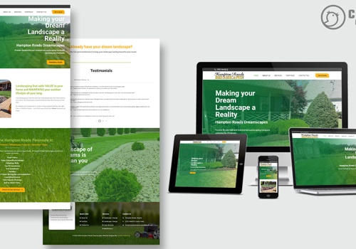 Web Design Package Example: Website - Lawn Care Service in Newport News, VA