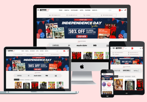 Web Development Package Example: Magazine Cafe Store