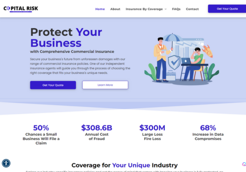 Web Design Package Example: Insurance Agency Website Design