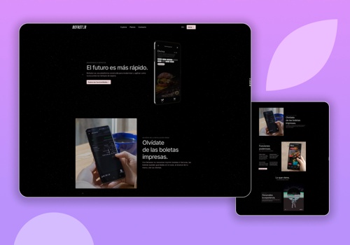 UX/UI Design Package Example: Befaster SAAS product