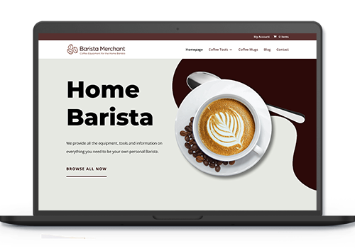Search Engine Optimization Package Example: Barista Merchant