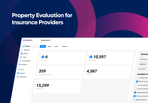 Web Design Package Example: Property Evaluation for Insurance Providers
