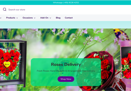 UX/UI Design Package Example: Roses