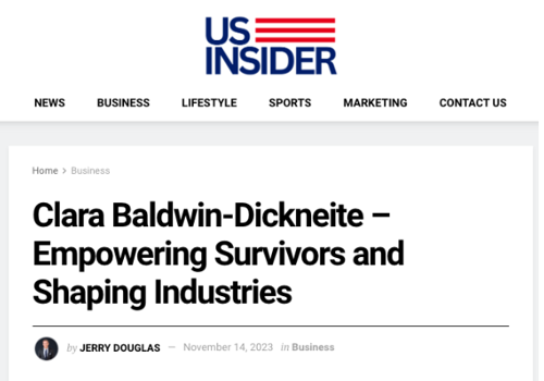 Public Relations Package Example: Clara Baldwin - Guaranteed PR