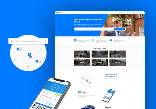 Custom Software Development Package Example: Website Development | Parking Space Sharing