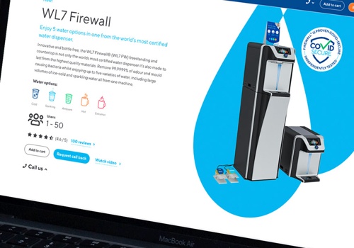UX/UI Design Package Example: Website design for Waterlogic