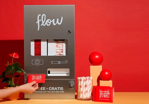 Product Design Package Example: Menstrual Product Dispenser for Aunt Flow