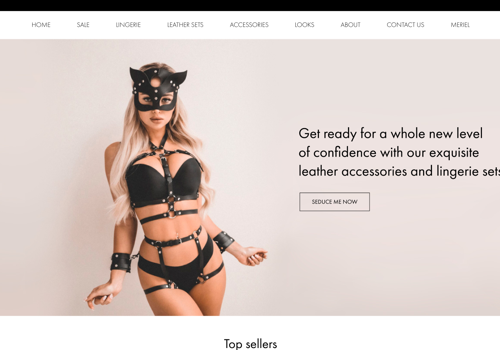 UX/UI Design Package Example: Online lingerie store