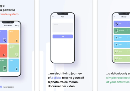 Custom Software Development Package Example: One2note