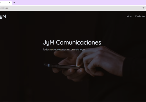 Web Design Package Example: Website "JyM Comunicaciones"