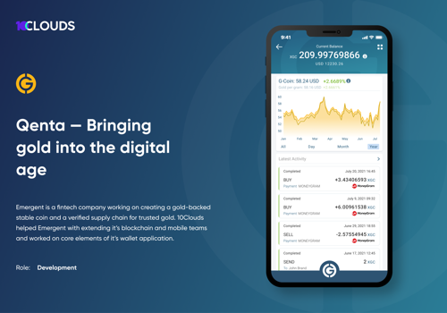 Web Development Package Example: Qenta — Bringing gold into the digital age