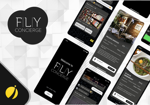 Mobile App Development Package Example: FLY Concierge: NY food guide - iOS app