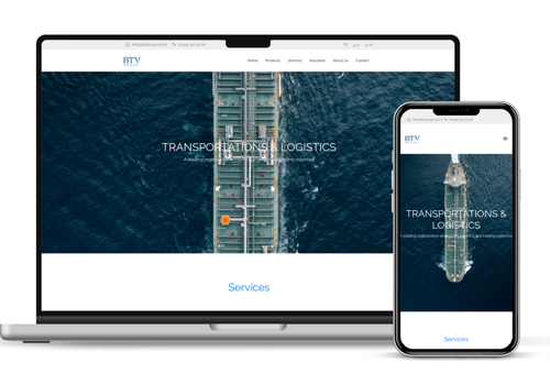 Web Design Package Example: Logistics Company