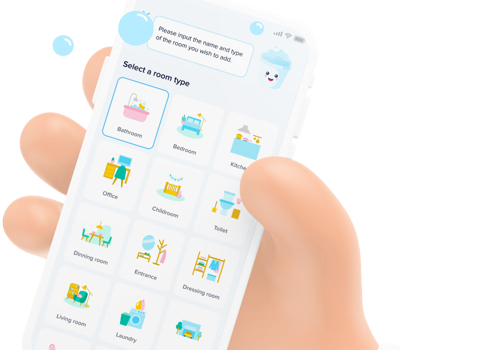 Mobile App Development Package Example: Sweepy: Home Cleaning Schedule