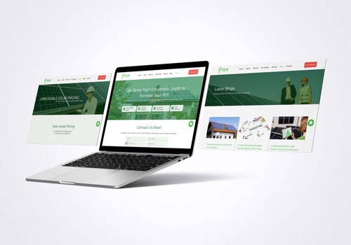 Web Design Package Example: WooCommerce Integrated for Solar Leads Hub
