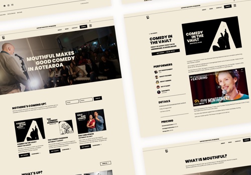 Web Design Package Example: Mouthful Webflow Web Design And Development