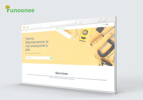 Custom Software Development Package Example: Funoonee: Home Maintenance Services
