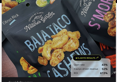 Email Marketing Package Example: Klaviyo Management: D2C for Food & Beverage - 52%