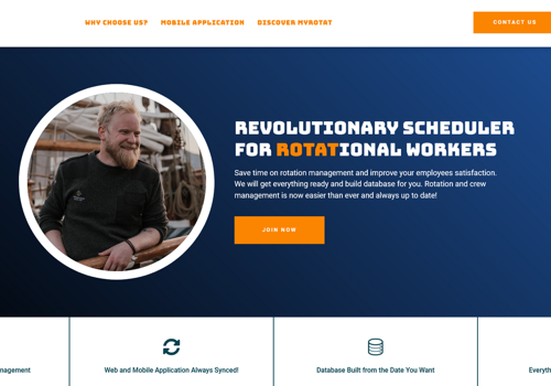 Web Development Package Example: MyRotat Crew Management Platform