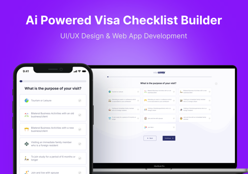 Custom Software Development Package Example: Ai Powered Visa Checklist Builder