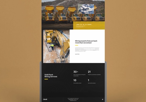 Web Design Package Example: Jabali Mining Services