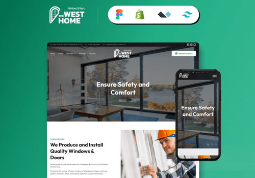 Web Design Package Example: Shopify store - The West Home