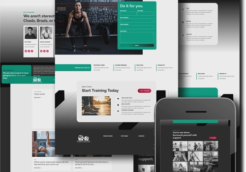 Web Design Package Example: Green Fitness