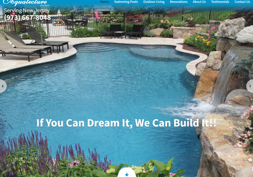 Web Design Package Example: Aquatecture