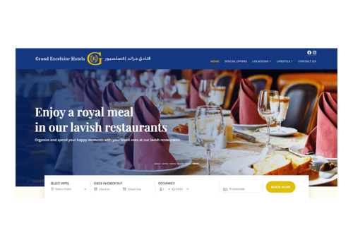 Social Media Marketing Package Example: GE Hotels Web Design and Social Media Marketing