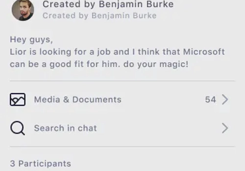 Custom Software Development Package Example: Boxx - Job search communications