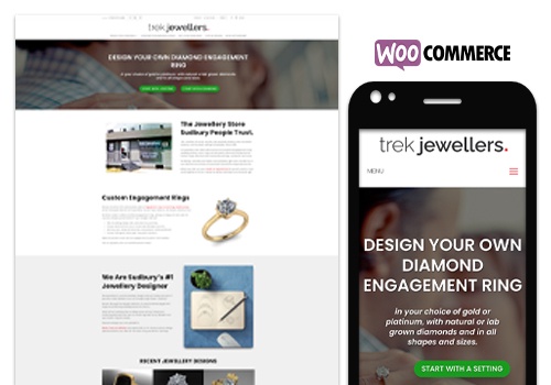 E-Commerce Development Package Example: Trek Jewellers Woocommerce