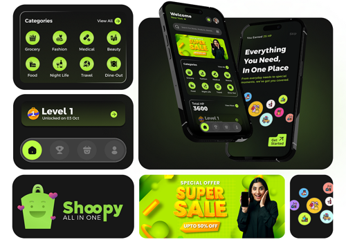 Mobile App Development Package Example: Super App UI Design and Development